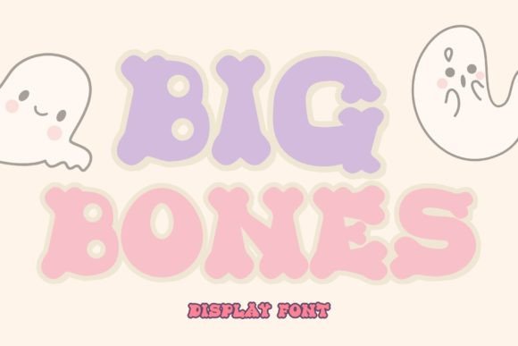 Big Bones: A Retro Halloween Display Font That Grabs Attention