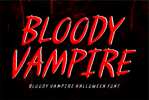 Bloody Vampire: A Spine-Chilling Display Font for Bold Digital Branding