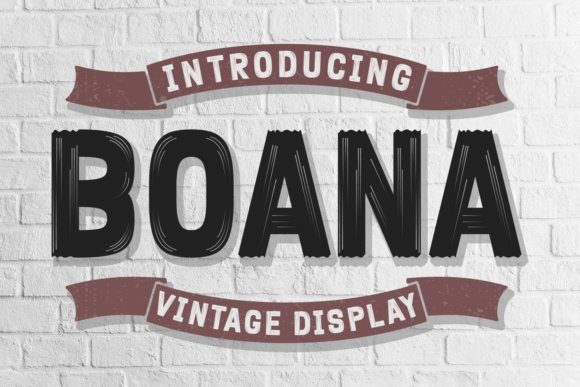 Boana: A Vintage Display Font That Elevates Your Brand