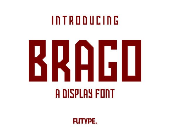 Brago: A Bold Display Font for Sports-Inspired Digital Branding