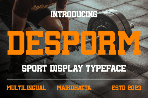 Desporm: A Display Font That Moves With Your Content