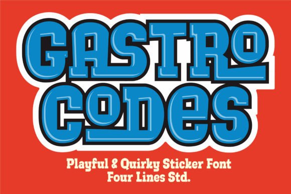 Gastro Codes: A Bold, Edible Display Font