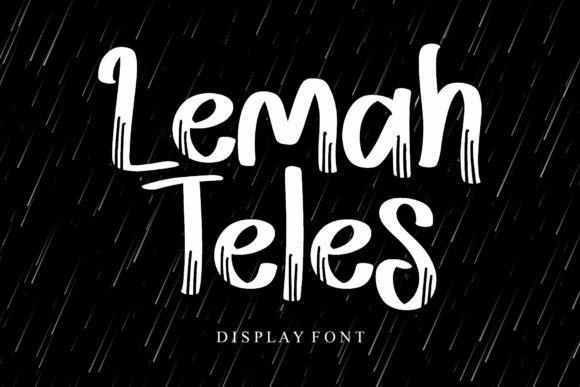 Lemah Teles: A Bold Display Font That Anchors Digital Branding