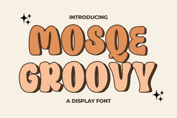 Mosqe Groovy: A Playful Display Font for Handmade Brands