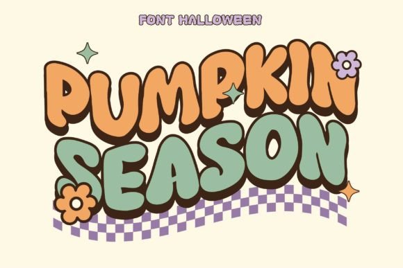 Pumpkin Season Font: A Playful, Bold Display Typeface for Crafters