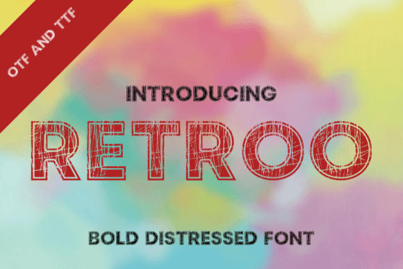 Retroo: A Bold Distressed Display Font That Elevates Real Branding