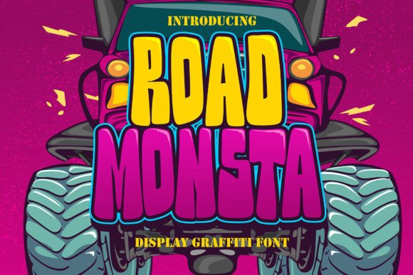 Road Monsta: A Bold, Urban Typeface for Editorial Impact