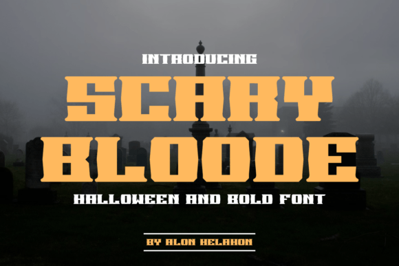 Scary Bloode Font: A Bold Display Typeface for Digital Brand Impact