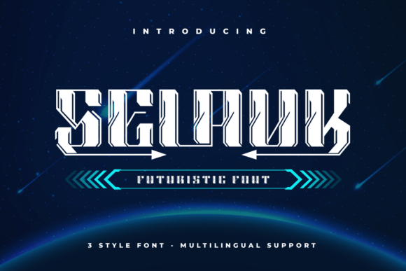 Selauk: A Futuristic Display Font for Standout Branding