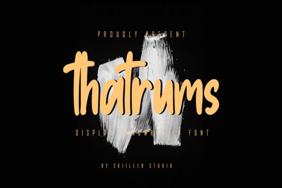 Thatrums: A Confident Handwritten Font for Real Business Branding