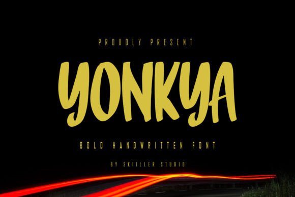 Yonkya: A Confident Handwritten Font for Small Business Branding